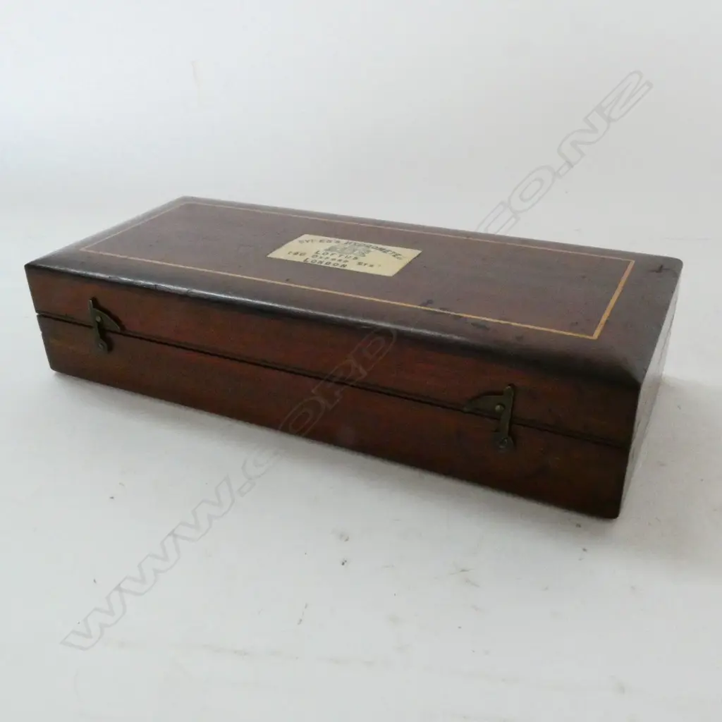 SIKES' HYGOMETER by LOFTUS, OXFORD STREET,  IN MAHOG CASE, w SCALES & THERMOMETER` Image 1++